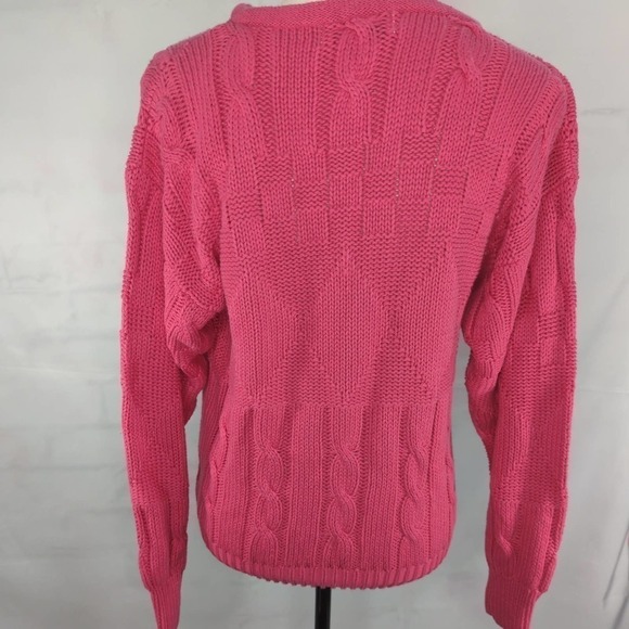 *VINTAGE* DELLA SPIGA Pink Knitted Sweater - Picture 4 of 7